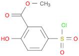 Benzoic acid, 5-(chlorosulfonyl)-2-hydroxy-, methyl ester