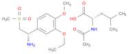 L-Leucine, N-acetyl-, compd. with(aS)-3-ethoxy-4-methoxy-a-[(methylsulfonyl)methyl]benzenemethanamine (1:1)