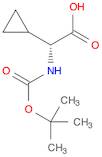Cyclopropaneacetic acid, a-[[(1,1-dimethylethoxy)carbonyl]amino]-,(aR)-