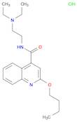 4-Quinolinecarboxamide, 2-butoxy-N-[2-(diethylamino)ethyl]-,monohydrochloride