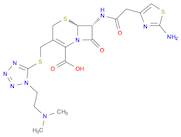 5-Thia-1-azabicyclo[4.2.0]oct-2-ene-2-carboxylic acid,7-[[(2-amino-4-thiazolyl)acetyl]amino]-3-[[[1-[2-(dimethylamino)ethyl]-1H-tetrazol-5-yl]thio]methyl]-8-oxo-, (6R,7R)-
