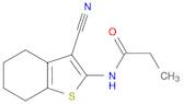 Propanamide, N-(3-cyano-4,5,6,7-tetrahydrobenzo[b]thien-2-yl)-
