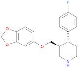 Piperidine, 3-[(1,3-benzodioxol-5-yloxy)methyl]-4-(4-fluorophenyl)-,(3S,4R)-