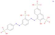 2,7-Naphthalenedisulfonic acid,3-hydroxy-4-[[2-sulfo-4-[(4-sulfophenyl)azo]phenyl]azo]-, tetrasodiumsalt
