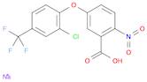 Benzoic acid, 5-[2-chloro-4-(trifluoromethyl)phenoxy]-2-nitro-, sodiumsalt