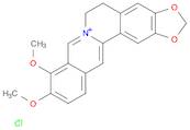 Benzo[g]-1,3-benzodioxolo[5,6-a]quinolizinium,5,6-dihydro-9,10-dimethoxy-, chloride