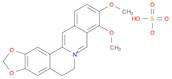 Benzo[g]-1,3-benzodioxolo[5,6-a]quinolizinium,5,6-dihydro-9,10-dimethoxy-, sulfate (1:1)