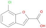2-Benzofurancarboxylic acid, 7-chloro-