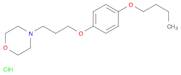 Morpholine, 4-[3-(4-butoxyphenoxy)propyl]-, hydrochloride