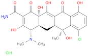 2-Naphthacenecarboxamide,7-chloro-4-(dimethylamino)-1,4,4a,5,5a,6,11,12a-octahydro-3,6,10,12,12a-pentahydroxy-6-methyl-1,11-dioxo-, monohydrochloride,(4S,4aS,5aS,6S,12aS)-