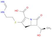 1-Azabicyclo[3.2.0]hept-2-ene-2-carboxylic acid,6-[(1R)-1-hydroxyethyl]-3-[[2-[(iminomethyl)amino]ethyl]thio]-7-oxo-,(5R,6S)-