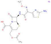 5-Thia-1-azabicyclo[4.2.0]oct-2-ene-2-carboxylic acid,3-[(acetyloxy)methyl]-7-[[(2Z)-(2-amino-4-thiazolyl)(methoxyimino)acetyl]amino]-8-oxo-, monosodium salt, (6R,7R)-