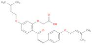 Acetic acid,[5-[(3-methyl-2-butenyl)oxy]-2-[3-[4-[(3-methyl-2-butenyl)oxy]phenyl]-1-oxo-2-propenyl]phenoxy]-