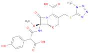 5-Oxa-1-azabicyclo[4.2.0]oct-2-ene-2-carboxylic acid,7-[[(2R)-carboxy(4-hydroxyphenyl)acetyl]amino]-7-methoxy-3-[[(1-methyl-1H-tetrazol-5-yl)thio]methyl]-8-oxo-, (6R,7R)-