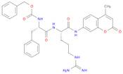 benzyl N-[1-[[5-(diaminomethylideneamino)-1-[(4-methyl-2-oxochromen-7-yl)amino]-1-oxopentan-2-yl]amino]-1-oxo-3-phenylpropan-2-yl]carbamate