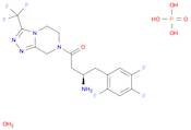 1,2,4-Triazolo[4,3-a]pyrazine,7-[(3R)-3-amino-1-oxo-4-(2,4,5-trifluorophenyl)butyl]-5,6,7,8-tetrahydro-3-(trifluoromethyl)-, phosphate (1:1), monohydrate