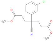 Heptanedioic acid, 4-(3-chlorophenyl)-4-cyano-, dimethyl ester