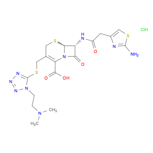 5-Thia-1-azabicyclo[4.2.0]oct-2-ene-2-carboxylic acid,7-[[(2-amino-4-thiazolyl)acetyl]amino]-3-[[[1-[2-(dimethylamino)ethyl]-1H-tetrazol-5-yl]thio]methyl]-8-oxo-, dihydrochloride, (6R,7R)-