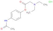 Glycine, N,N-diethyl-, 4-(acetylamino)phenyl ester, monohydrochloride