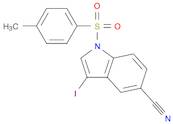 1H-Indole-5-carbonitrile, 3-iodo-1-[(4-methylphenyl)sulfonyl]-
