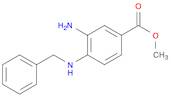 Benzoic acid, 3-amino-4-[(phenylmethyl)amino]-, methyl ester