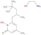 2(1H)-Pyridinone, 1-hydroxy-4-methyl-6-(2,4,4-trimethylpentyl)-, compd.with 2-aminoethanol (1:1)OTHER CA INDEX NAMES:Ethanol, 2-amino-, compd. with1-hydroxy-4-methyl-6-(2,4,4-trimethylpentyl)-2(1H)-pyridinone (1:1)