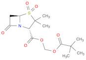 4-Thia-1-azabicyclo[3.2.0]heptane-2-carboxylic acid,3,3-dimethyl-7-oxo-, (2,2-dimethyl-1-oxopropoxy)methyl ester,4,4-dioxide, (2S,5R)-