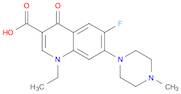 3-Quinolinecarboxylic acid,1-ethyl-6-fluoro-1,4-dihydro-7-(4-methyl-1-piperazinyl)-4-oxo-