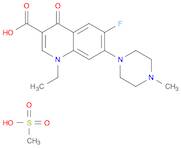 3-Quinolinecarboxylic acid,1-ethyl-6-fluoro-1,4-dihydro-7-(4-methyl-1-piperazinyl)-4-oxo-,monomethanesulfonate