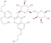 4H-1-Benzopyran-4-one,2-[3,4-bis(2-hydroxyethoxy)phenyl]-3-[[6-O-(6-deoxy-a-L-mannopyranosyl)-b-D-glucopyranosyl]oxy]-5-hydroxy-7-(2-hydroxyethoxy)-