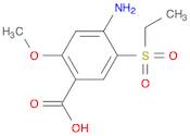 Benzoic acid, 4-amino-5-(ethylsulfonyl)-2-methoxy-