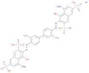 2,7-Naphthalenedisulfonic acid,3,3'-[(3,3'-dimethyl[1,1'-biphenyl]-4,4'-diyl)bis(azo)]bis[5-amino-4-hydroxy-, tetrasodium salt