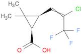 Cyclopropanecarboxylic acid,3-(2-chloro-3,3,3-trifluoro-1-propenyl)-2,2-dimethyl-, (1R,3R)-rel-