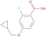 Benzoic acid, 4-(cyclopropylmethoxy)-2-fluoro-