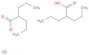 Pentanoic acid, 2-propyl-, sodium salt (2:1)