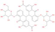 [9,9'-Bianthracene]-2,2'-dicarboxylic acid,5,5'-bis(b-D-glucopyranosyloxy)-9,9',10,10'-tetrahydro-4,4'-dihydroxy-10,10'-dioxo-, (R*,R*)-