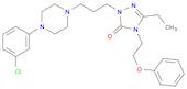 3H-1,2,4-Triazol-3-one,2-[3-[4-(3-chlorophenyl)-1-piperazinyl]propyl]-5-ethyl-2,4-dihydro-4-(2-phe…