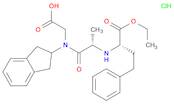 Glycine,N-[(1S)-1-(ethoxycarbonyl)-3-phenylpropyl]-L-alanyl-N-(2,3-dihydro-1H-inden-2-yl)-, monohydrochloride
