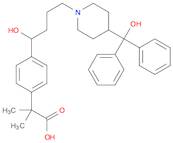 Benzeneacetic acid,4-[1-hydroxy-4-[4-(hydroxydiphenylmethyl)-1-piperidinyl]butyl]-a,a-dimethyl-