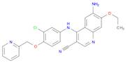 3-Quinolinecarbonitrile,6-amino-4-[[3-chloro-4-(2-pyridinylmethoxy)phenyl]amino]-7-ethoxy-