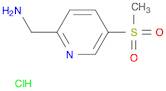 2-Pyridinemethanamine, 5-(methylsulfonyl)-, monohydrochloride
