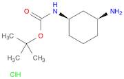 Carbamic acid, [(1R,3S)-3-aminocyclohexyl]-, 1,1-dimethylethyl ester,rel-