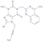 1H-Purine-2,6-dione,8-bromo-7-(2-butynyl)-3,7-dihydro-3-methyl-1-[(4-methyl-2-quinazolinyl)methyl]-