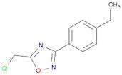 5-(chloromethyl)-3-(4-ethylphenyl)-1,2,4-oxadiazole
