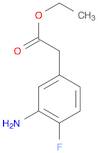 Benzeneacetic acid, 3-amino-4-fluoro-, ethyl ester