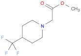 1-Piperidineacetic acid, 4-(trifluoromethyl)-, methyl ester
