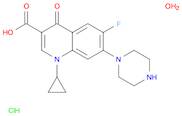 3-Quinolinecarboxylic acid,1-cyclopropyl-6-fluoro-1,4-dihydro-4-oxo-7-(1-piperazinyl)-,monohydrochloride, monohydrate