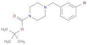 1-Piperazinecarboxylic acid, 4-[(3-bromophenyl)methyl]-,1,1-dimethylethyl ester