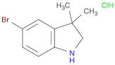 1H-Indole, 5-bromo-2,3-dihydro-3,3-dimethyl-, hydrochloride