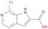 1H-Pyrrolo[2,3-c]pyridine-2-carboxylic acid, 7-chloro-